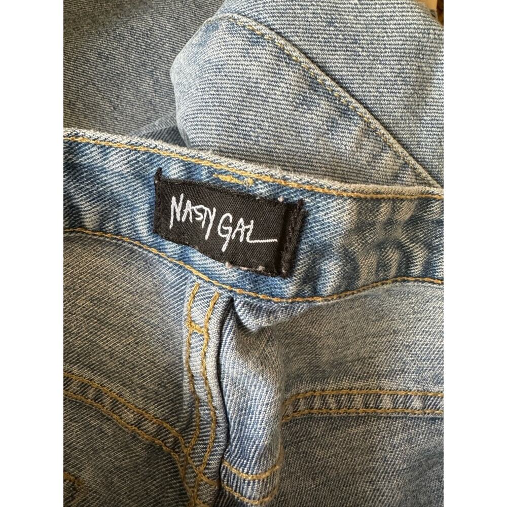 Nasty Gal Slits Now or Never Straight Leg High Rise Jeans - Picture 7 of 9
